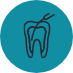 Animated dental instrument cleaning out the inside of a tooth