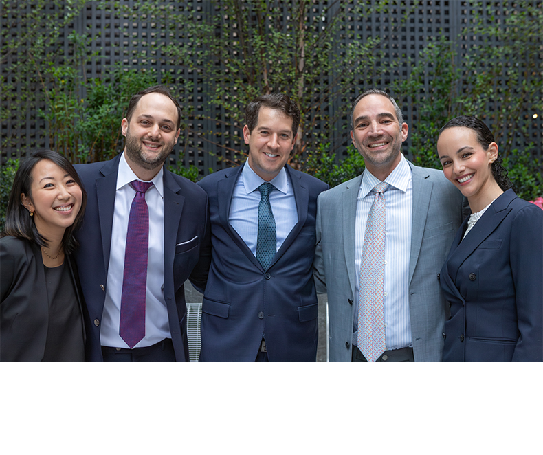 Five smiling New York City endodontists